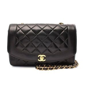 Chanel Lambskin Diana Flap Shoulder Bag